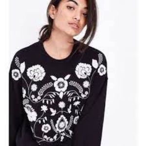 New Look Floral Embroidered Sweatshirt